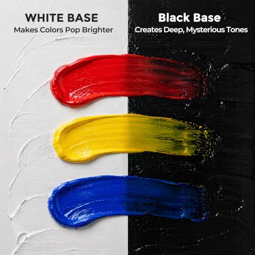 Black and White Acrylic Paint Set (33.8 Fl Oz)
