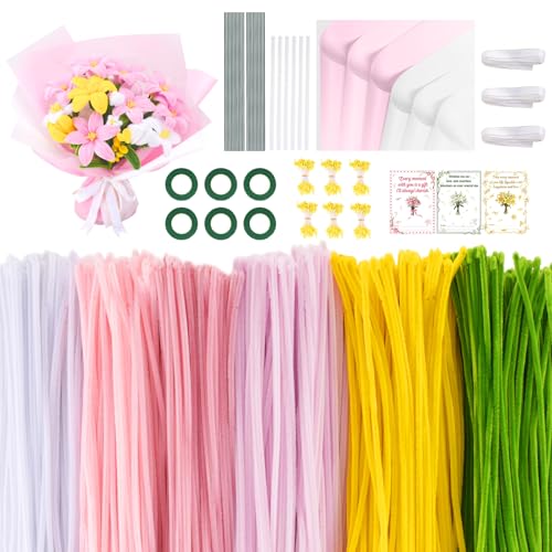 1800PCS Pipe Cleaners Flower Kit (1800 Count)