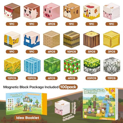 100pcs Magnetic Blocks (100 Count)
