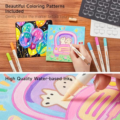 48 Colors Dual Tone Acrylic Paint Markers (24 Count)
