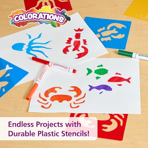 Sea Life Washable Plastic Stencils