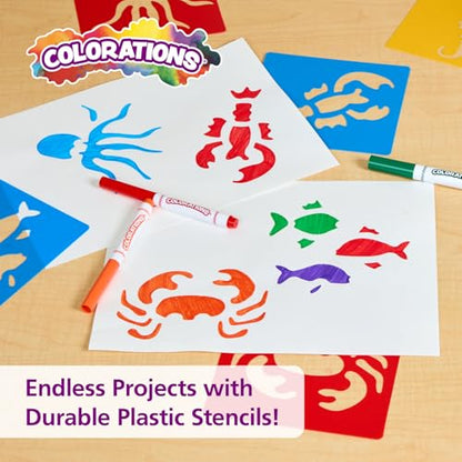 Sea Life Washable Plastic Stencils