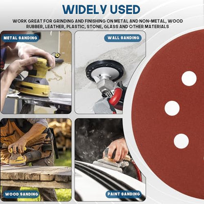 5 Inch 8 Hole Sanding Discs