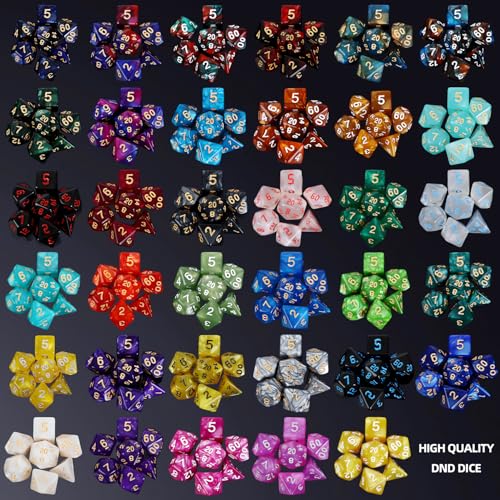 35 Set DND Polyhedral Dice with Storage Pouch