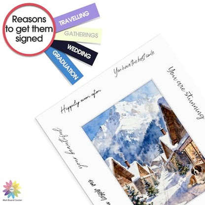 Mat Board Center 25 Pack 8x10 Picture Mat for 5x7 Photo White