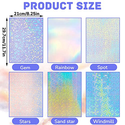 60 Sheets Holographic Laminate Sheets