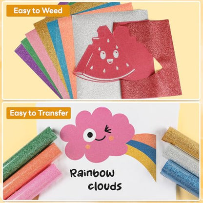 Glitter HTV Heat Transfer Vinyl
