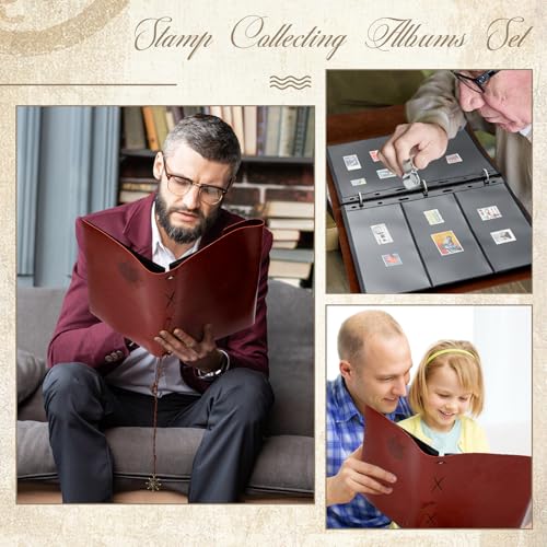 Stamp Collecting Album Binder Kit for Collectors (23 Count)