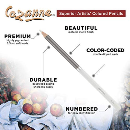 Creative Mark Premium Colored Pencils White Set of 12 (12 Count)