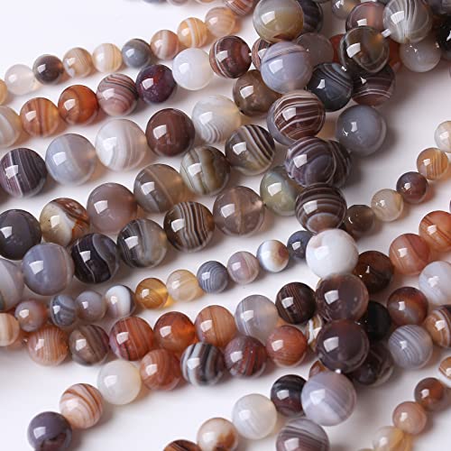 60PCS 6MM Red Coffee Agate Beads