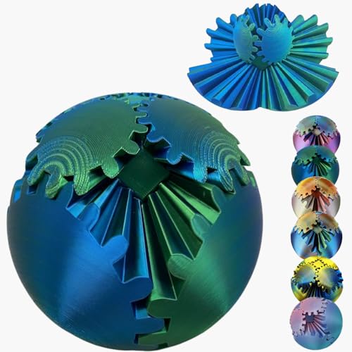 Gear Ball 3D Printed Spin Ball Cube Fidget Toys