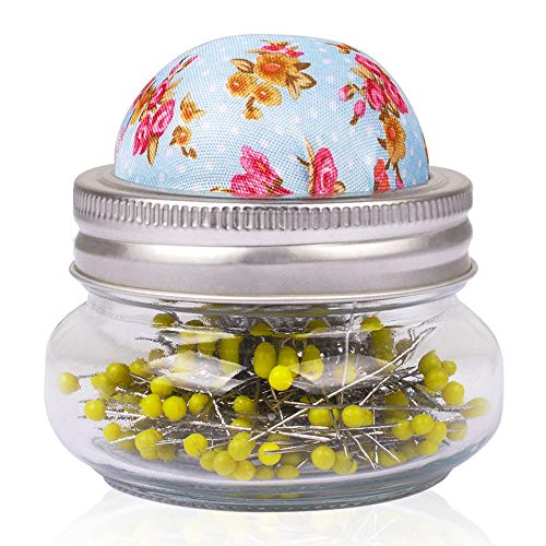 Pin Cushion Kit with Glass Bottle (200 Count)