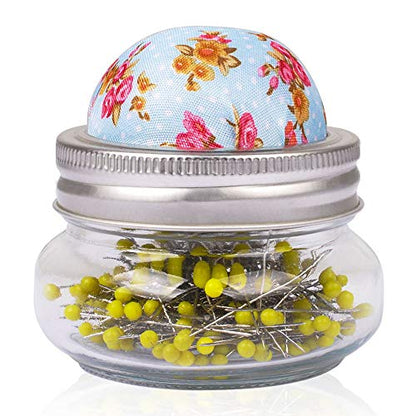 Pin Cushion Kit with Glass Bottle (200 Count)