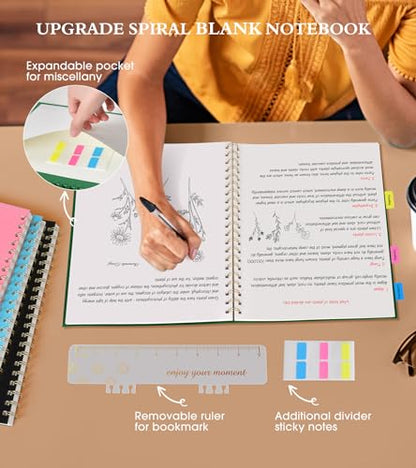 Blank Spiral Notebook Journal 8.5” x 11”
