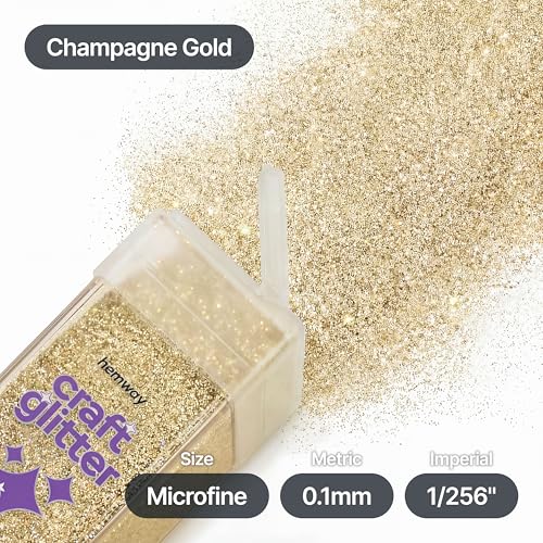 Craft Glitter Shaker Champagne Gold 130g Microfine (4.6 Ounce)