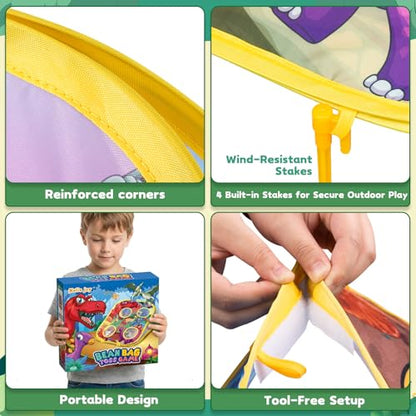 Dinosaur Bean Bag Toss Game
