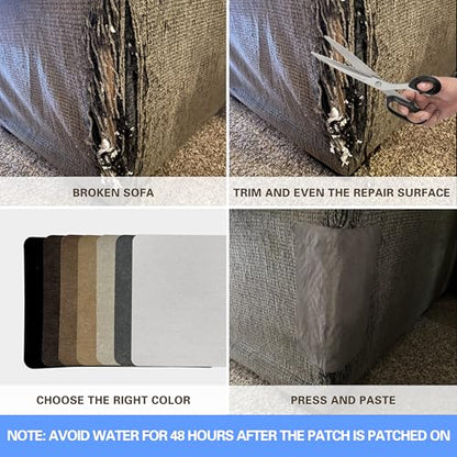 Sofa Fabric Repair Patch (6 Count)