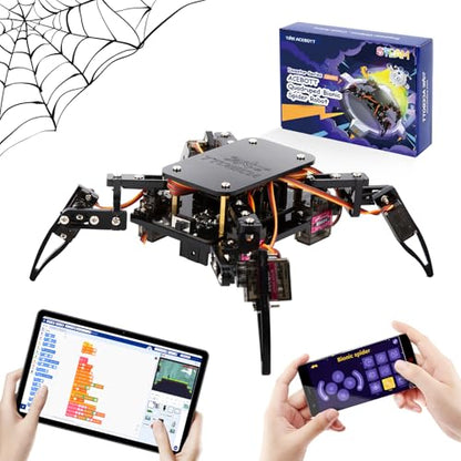 Science Kits Spider Robot Building Kit STEM Crawling Robot Gifts for Kids Boys Ages 8