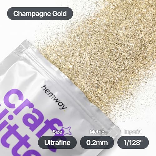 Craft Glitter Champagne Gold 100g Ultrafine Glitter (3.5 Ounce)