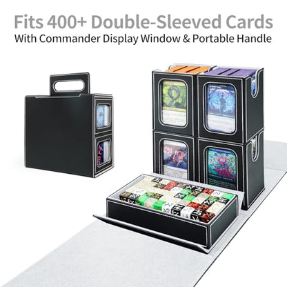 Commander Deck Box For Mtg Fits 400+ Double