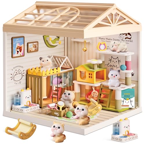Cat Pet Life Shop DIY Miniature House Kit for Adults