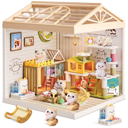 Cat Pet Life Shop DIY Miniature House Kit for Adults