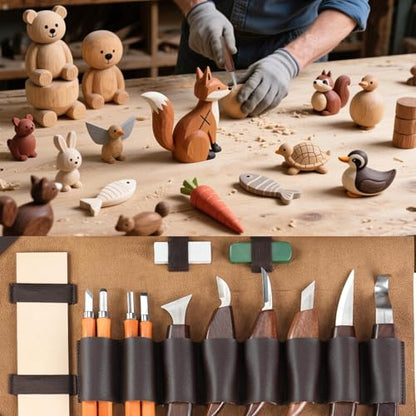 Wood Carving Kit for Beginners (30 Count)