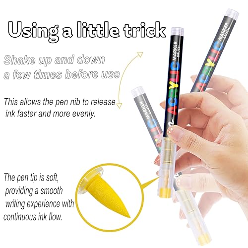 240 Colors Acrylic Paint Markers Set (240 Count)