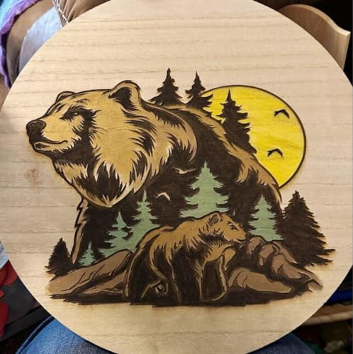 Wood Burning Stencils for Painting 12" Wildlife Stencil (9 Count)