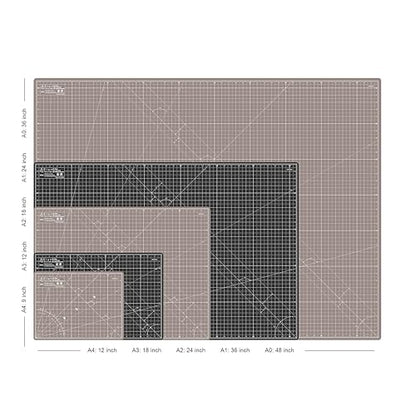 Cutting Mat A1 Black & Taupe