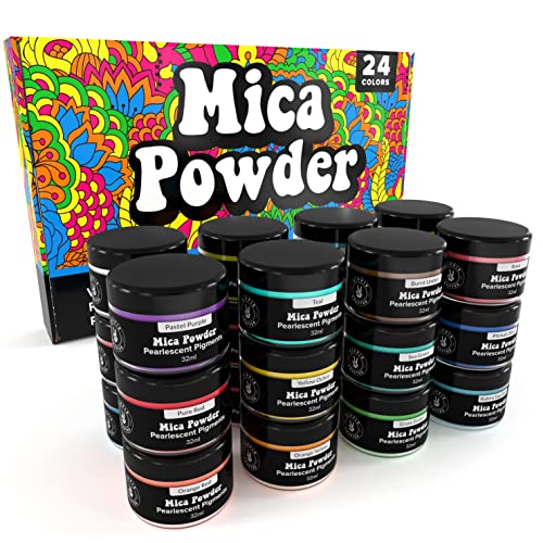 Mica Powder Pigment Powder for Epoxy Resin (25.9692 Fl Oz)