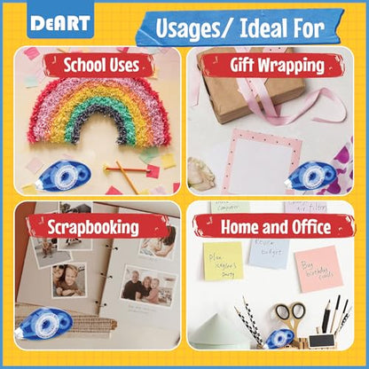 Double Sided Tape Scrapbook Tape Roller (4 Count)