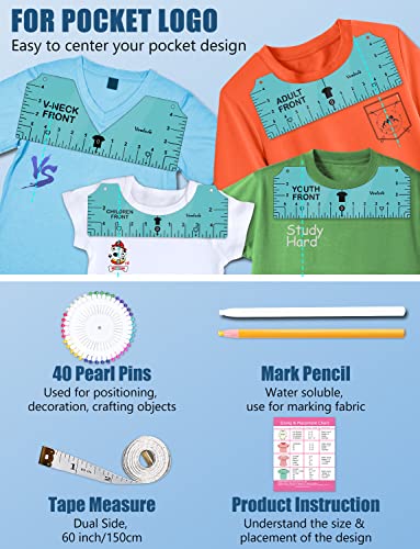 T Shirt Ruler for Front Back Design Alignment and Placement