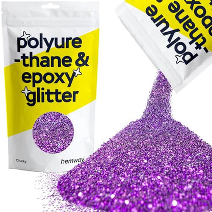 Resin Glitter Purple 100g Chunky Polyurethane & Epoxy Glitter (3.5274 Ounce)