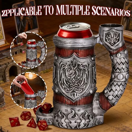 Dice Tower Mug DND Dice Roller Tower with 7 PCS Dice Set