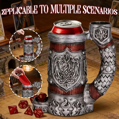 Dice Tower Mug DND Dice Roller Tower with 7 PCS Dice Set