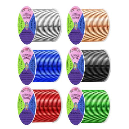 13 GA Black Red Green Assorted Anodized Aluminum Craft Wire