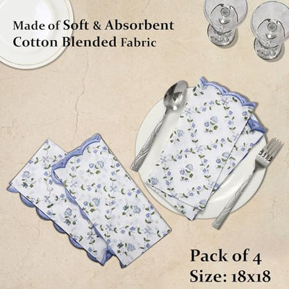 Hand Block Print Cloth Napkins (4 Count)