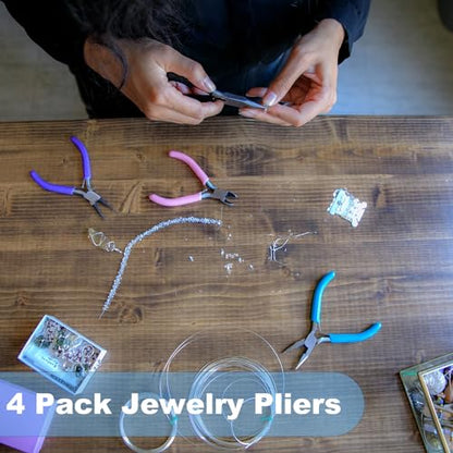 4 Pack Jewelry Pliers Set