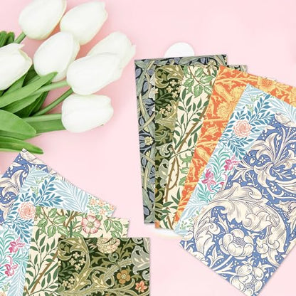 120PCS Vintage Floral Paper Napkins