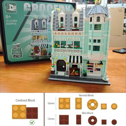 City Grocery Store Building Blocks Set for Adults