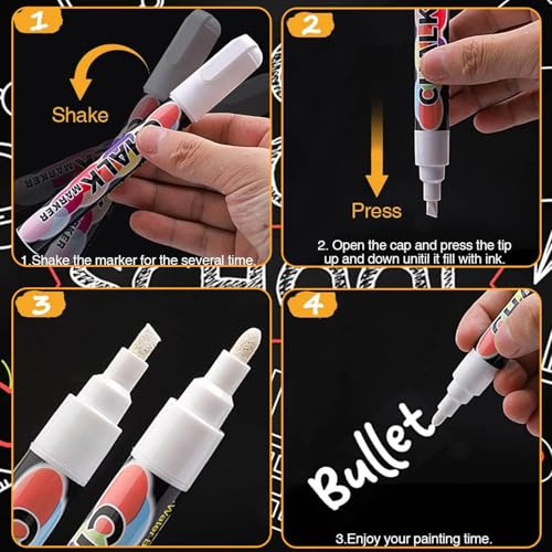 White Window Chalk Markers Pen