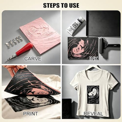 Linocut Kit for Printmaking