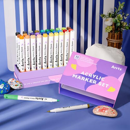 30 Colors Acrylic Paint Pens for Rock Painting