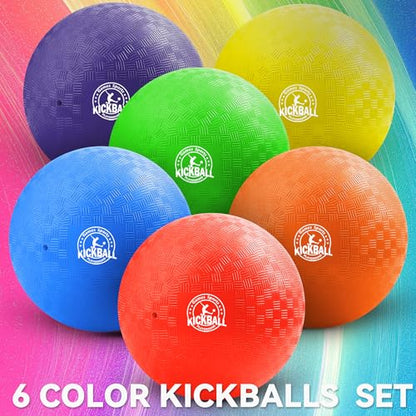 10 Inch Kickball Playground Ball 12 Pack (12 Count)