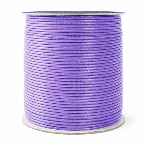 1.5mm Lavender Waxed Cord