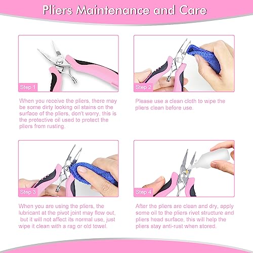 Jewelry Pliers Set Jeweler Making Tools for Adults (11 Count)