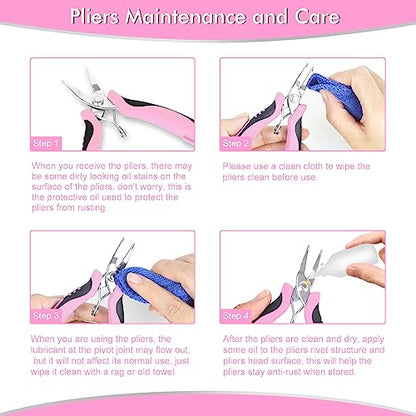 Jewelry Pliers Set Jeweler Making Tools for Adults (11 Count)