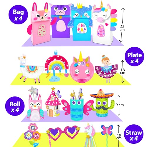 Unicorn & Bunny Beginner Paper Craft Kit for Girls Age 3+