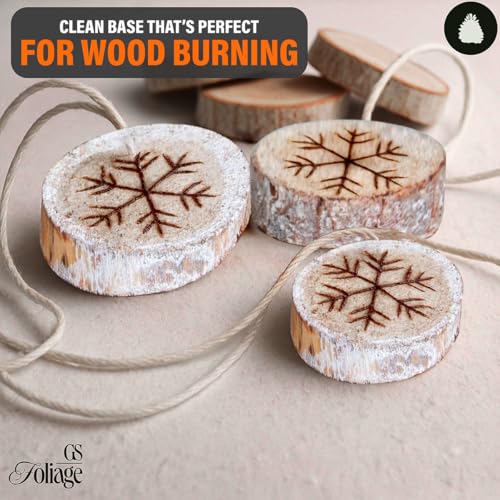 Wood Slices in Mesh Bag for Crafts DIY Projects Rustic Wedding Decorations Ornaments Coasters Tags Home Decor
